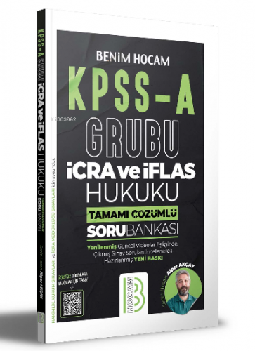 KPSS A Grubu İcra ve İflas Hukuku Tamamı Çözümlü Soru Bankası Benim Hocam Yayınları