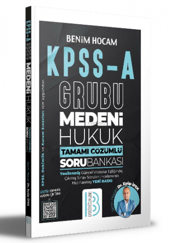 KPSS A Grubu Medeni Hukuk Tamamı Çözümlü Soru Bankası Benim Hocam Yayınları